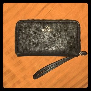 Coach Small Zip Around Wristlet